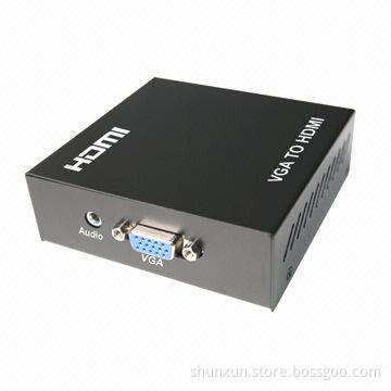 VGA to HDMI converter with upscaler function and audio